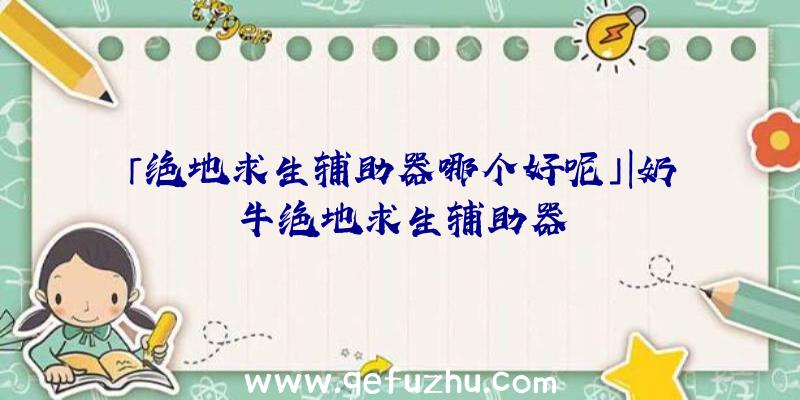 「绝地求生辅助器哪个好呢」|奶牛绝地求生辅助器